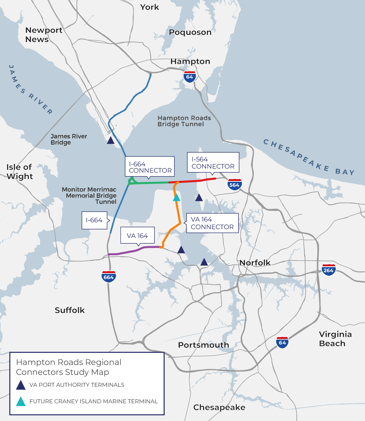 Map of the Norfolk region and road segments for solutions.